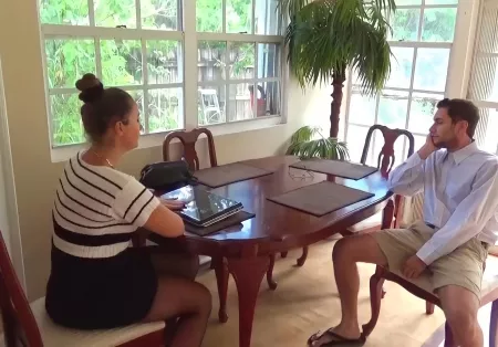 An Excited Mature Lady Gave Herself On A Table And A Chair To Her Lover