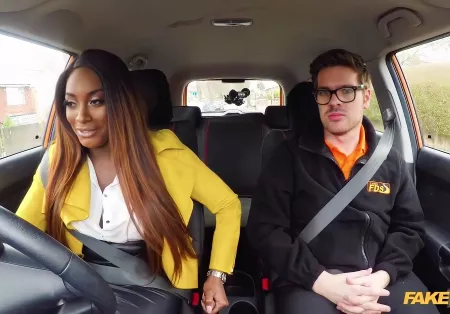 Spectacular Interracial Sexual Intercourse In A Car With A Buxom Black Woman